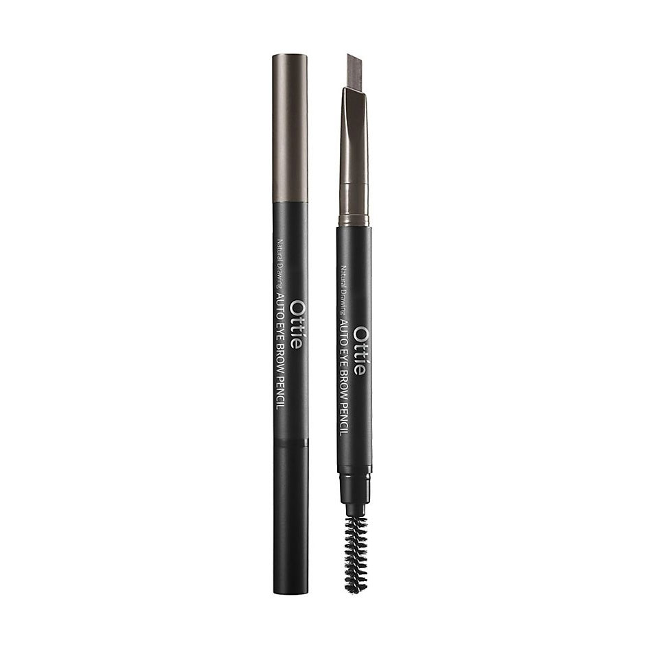 Олівець для брів Ottie Natural Drawing Auto Eye Brow Pencil 03 Grey Brown, 0.2 г